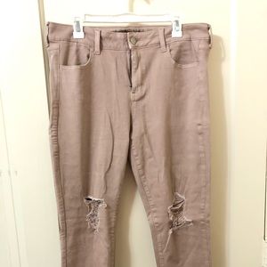 High rise skinny jeans